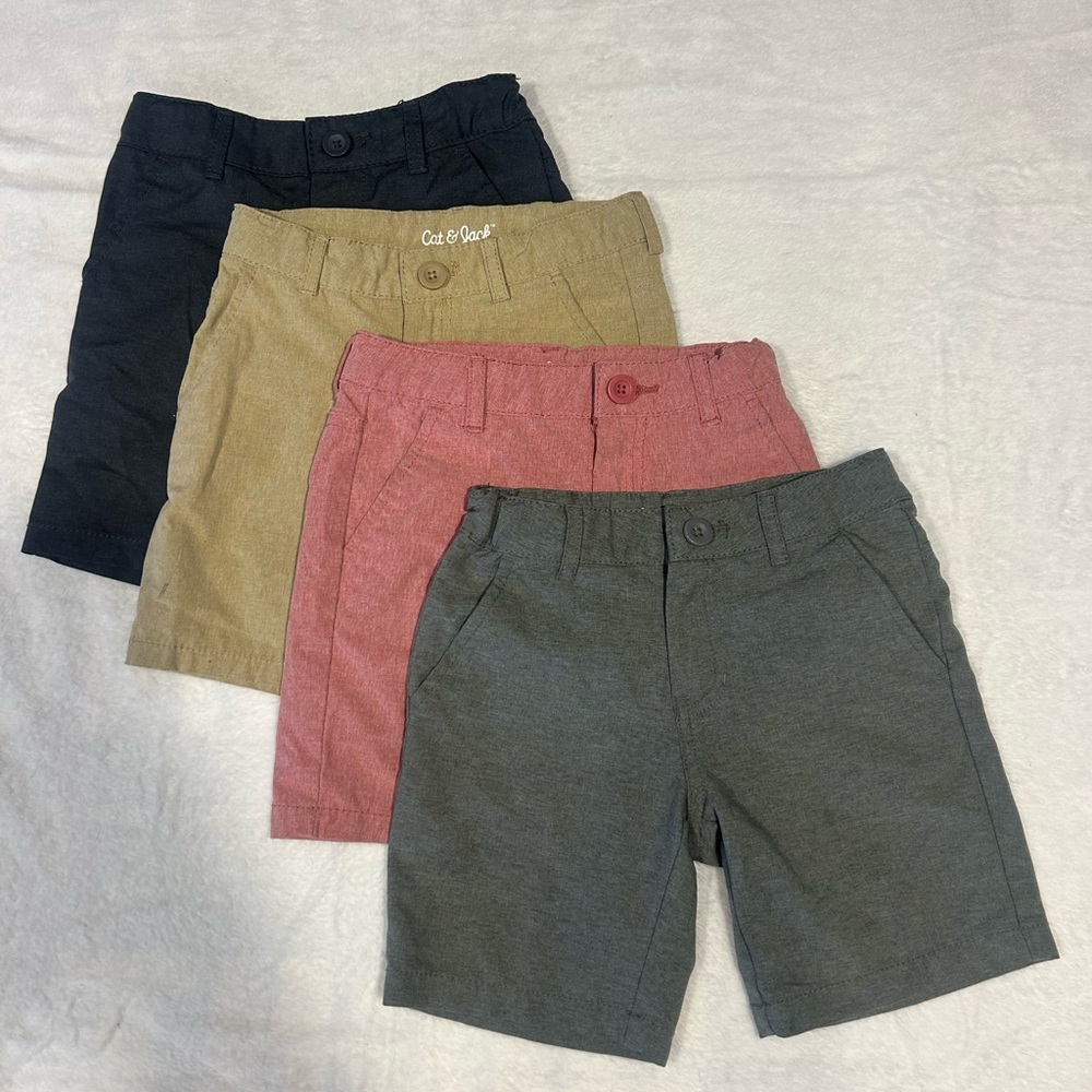 4 pairs Cat and Jack wet/dry shirts size 5